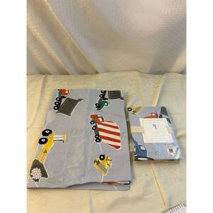 2 PBK Pottery Barn Kids Construction Sham standard 1new 1opened
